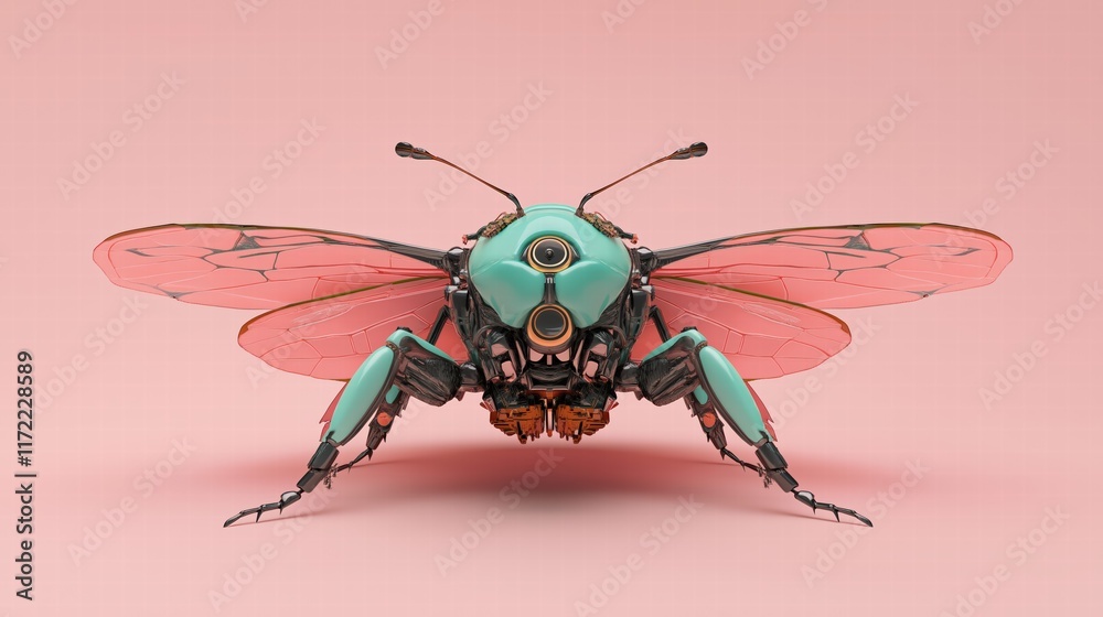 Fototapeta premium Futuristic Robotic Bee Design