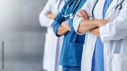 Medical Professionals Displaying Confidence in Hospital Environment