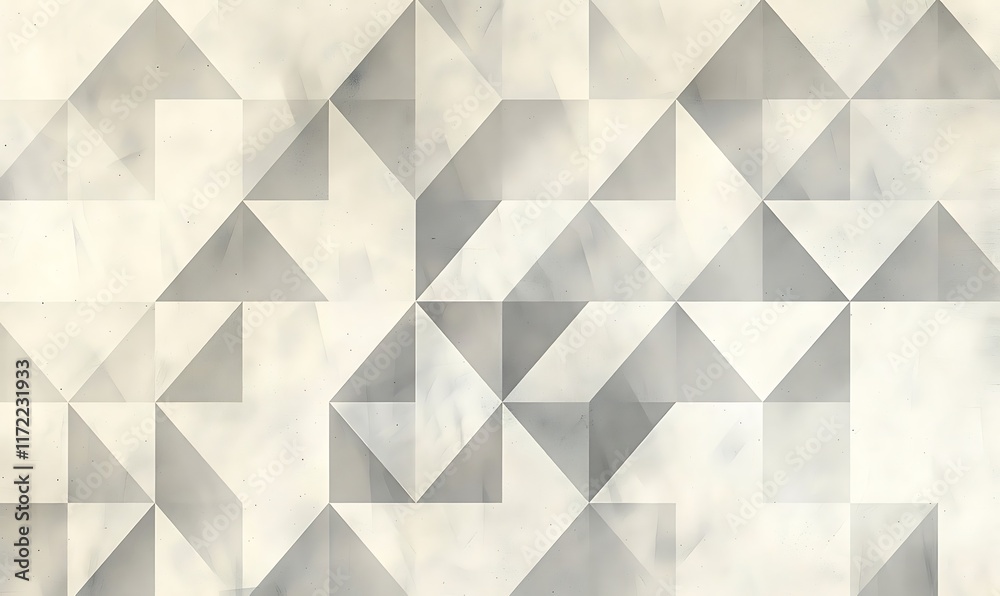 A gentle pattern of gray triangles on a white background, offering an understated and sophisticated design A gentle pattern of gray triangles on a white background, offering an understated and sophisticated design