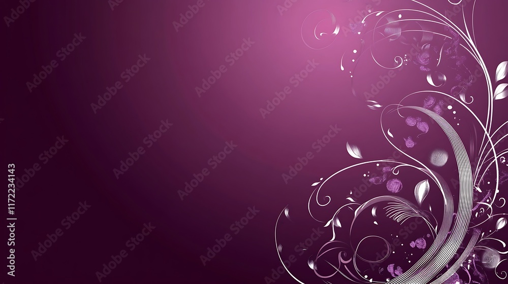 Elegant Purple Floral Design Background Image Elegant Purple Floral Design Background Image