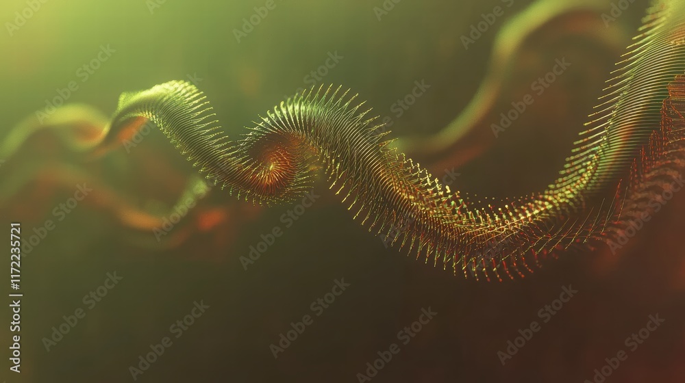 Abstract Colorful Wave Pattern with Curved Lines and Light Effects Abstract Colorful Wave Pattern with Curved Lines and Light Effects