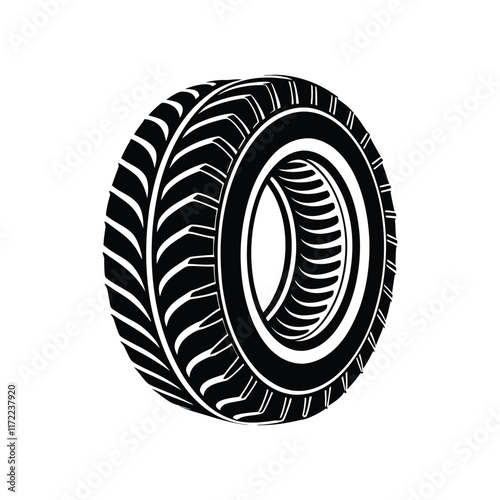 tyre silhouette vector.eps
