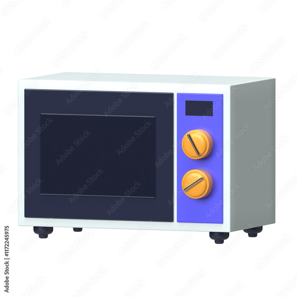 Fototapeta premium Microwave Oven 3D Icon