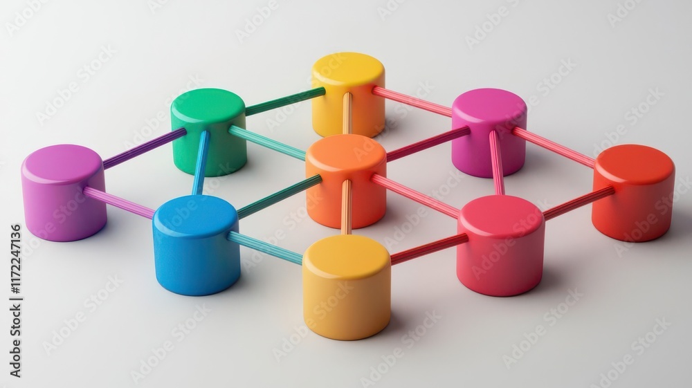 Fototapeta premium machine learning concept. Hierarchical Clustering for Big Data Scalable versions like BIRCH partitioning large datasets into manageable clusters