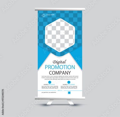 Modern  Business roll up banner design template, 