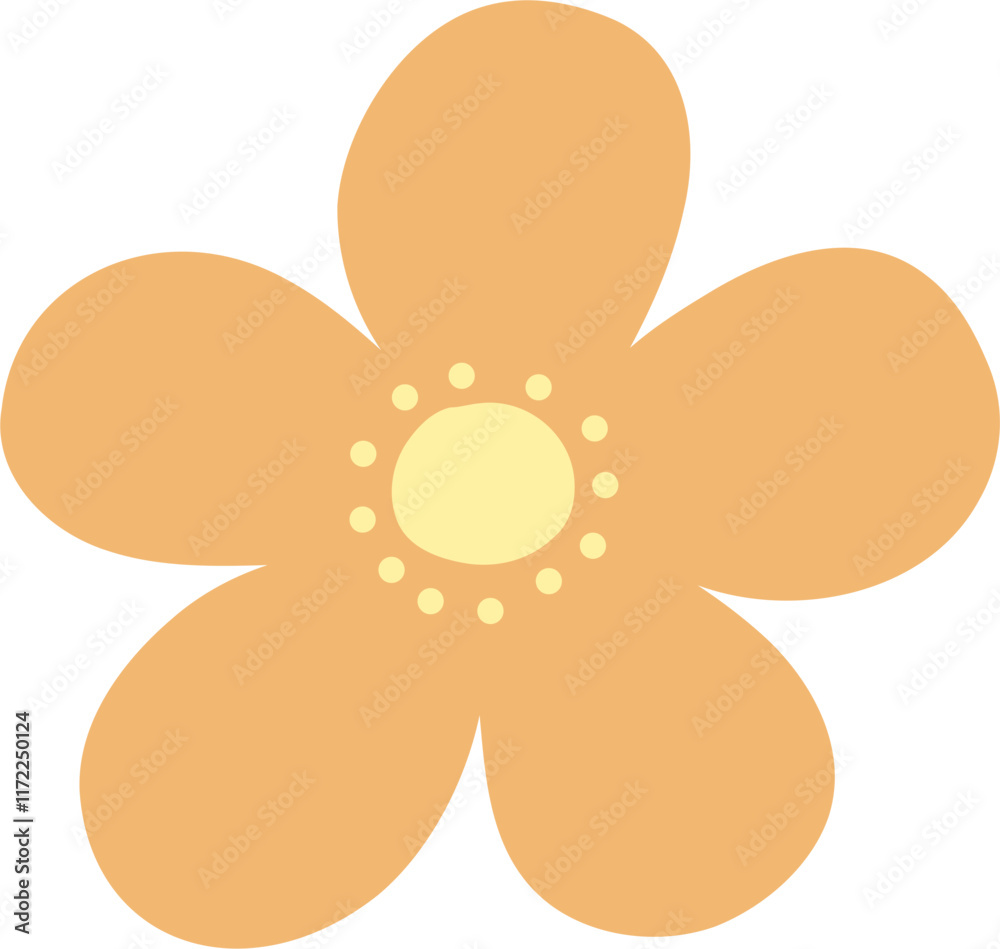 Cute flower doodle vector for decoration Cute flower doodle vector for decoration