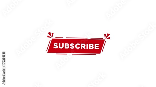 Subscribe button icon. Business concept subscribe pictogram. Motion graphics.
