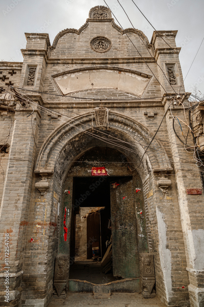 custom made wallpaper toronto digitalArchitecture of Shanxi merchants in Ming and Qing dynasties in Baozili Scenic Area, Zhangjiakou City, Hebei Province, China