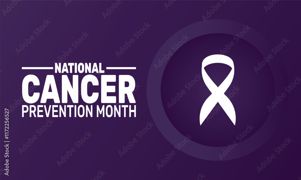 February is National Cancer Prevention Month background template. Perfect for banners, cards, posters, and social media . Vector design with text inscription and classic color for a professional look February is National Cancer Prevention Month background template. Perfect for banners, cards, posters, and social media . Vector design with text inscription and classic color for a professional look