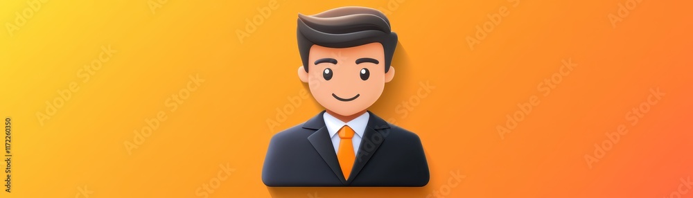 Smiling businessman in suit, a portrait of professional success and confidence in the corporate world Smiling businessman in suit, a portrait of professional success and confidence in the corporate world