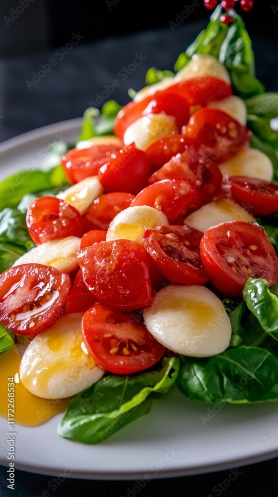 Delicious Caprese Salad with Fresh Tomatoes Mozzarella and Basil Delicious Caprese Salad with Fresh Tomatoes Mozzarella and Basil