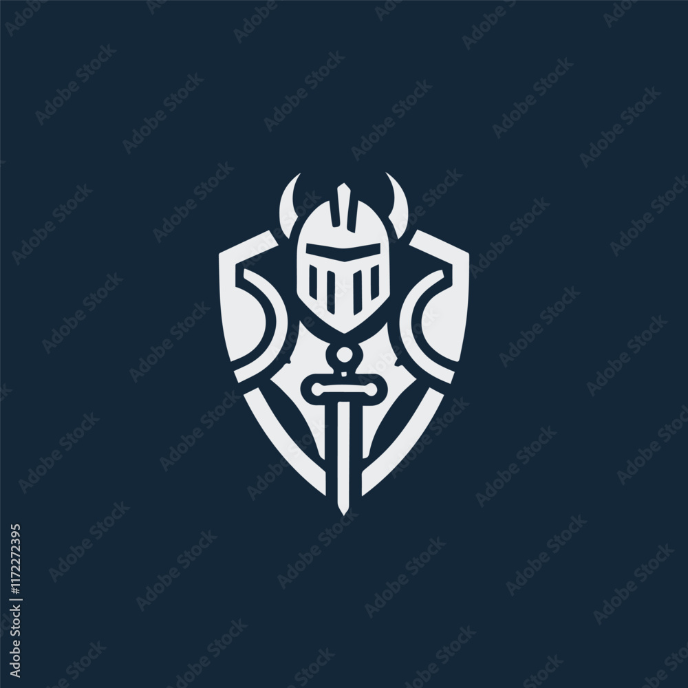 Minimal knight logo Minimal knight logo