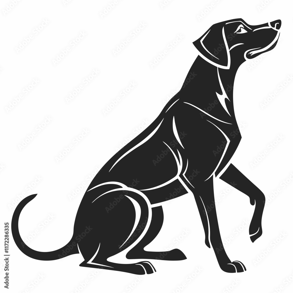 Obraz premium vector illustration of a dog