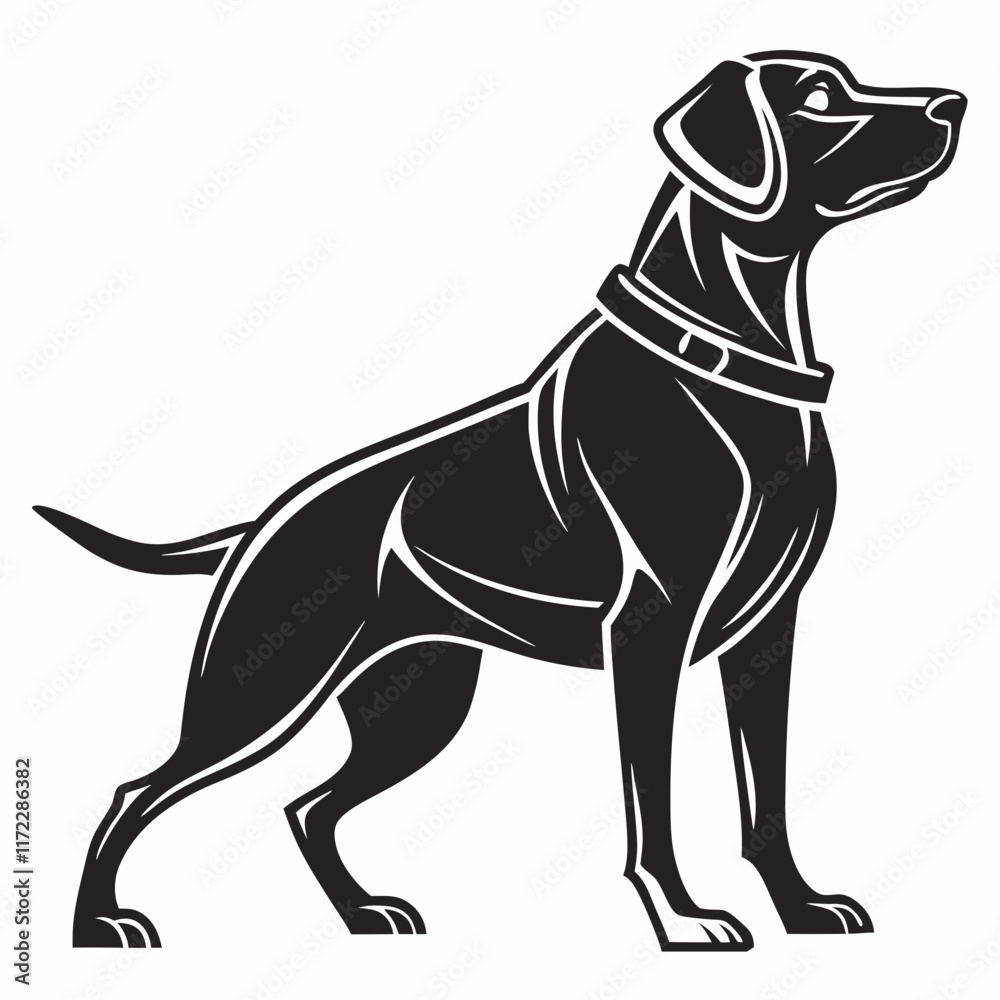 Obraz premium vector illustration of a dog