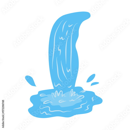 Waterfall vector