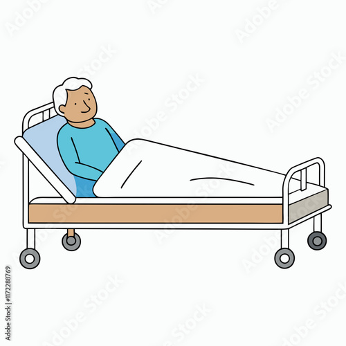 Creative Hospital Bed Vectors for Healthcare Projects"