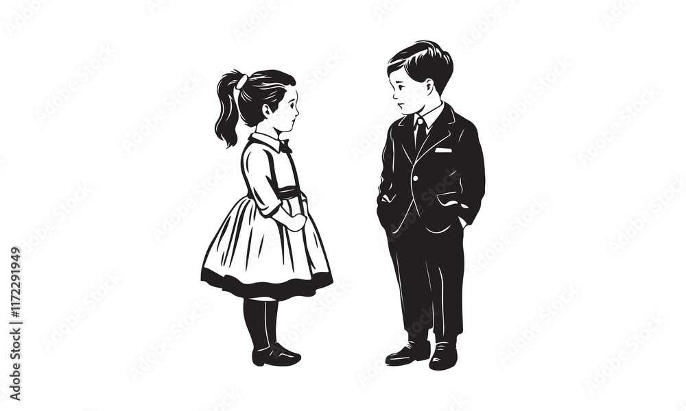 Sketch Boy Standing Person Young Vector. Sketch Boy Standing Person Young Vector.