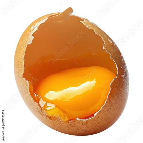 Simple image of an egg on a transparent background. photo