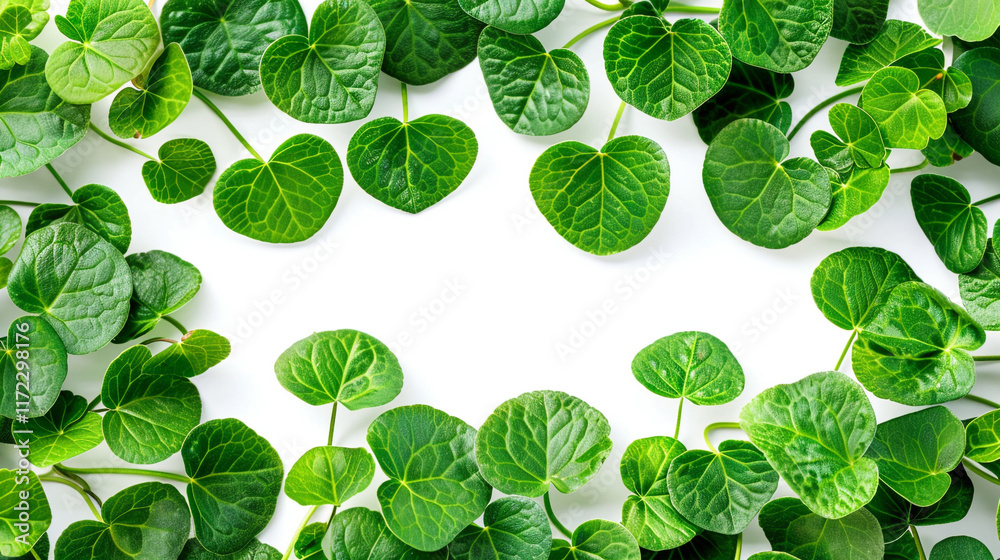 fresh basil leaves on white background fresh basil leaves on white background
