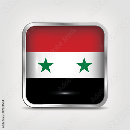 Syria Flag Icon - Glossy Metallic Square Button Free Download Syria Flag Icon - Glossy Metallic Square Button - GFXLoad