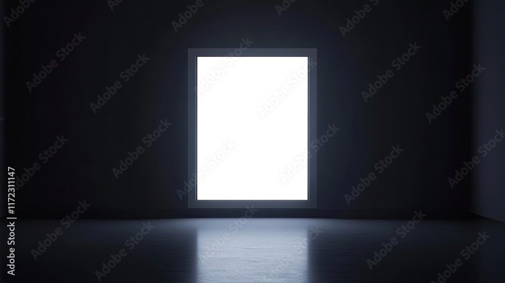 Vector illustration of an advertising light box mockup. Vector illustration of an advertising light box mockup.