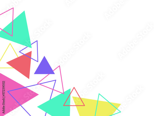 Abstract Geometric Triangle Corner Background