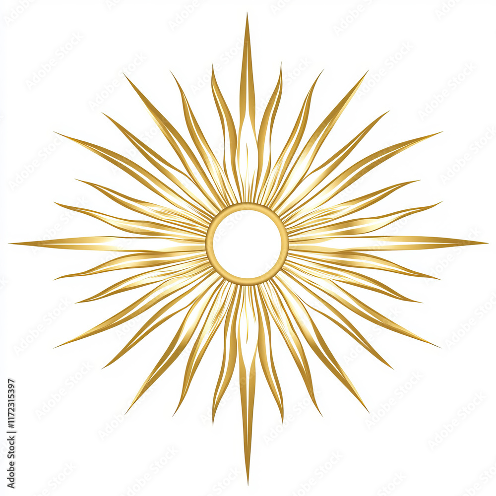 A symbolic logo of the Eucharistic Sun in a minimalist style with golden tones, set on a white background. The design captures the essence of spiritual symbolism in a clean and modern way. A symbolic logo of the Eucharistic Sun in a minimalist style with golden tones, set on a white background. The design captures the essence of spiritual symbolism in a clean and modern way.