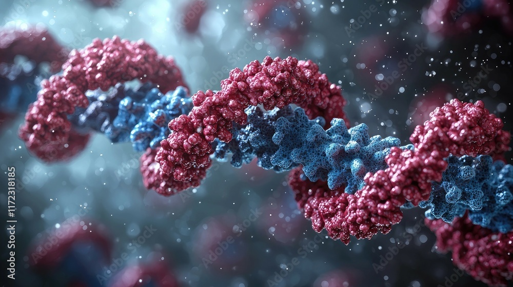 Fototapeta premium DNA Helix Molecular Structure