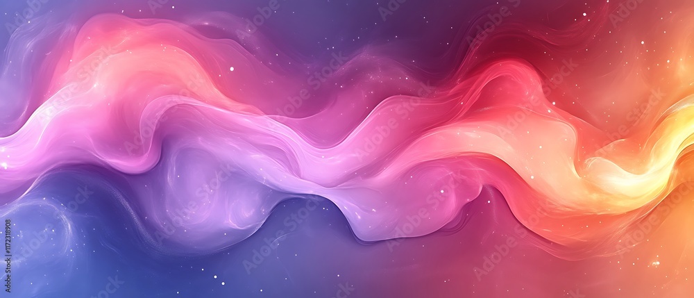 Abstract colorful wavy flow. Abstract colorful wavy flow.