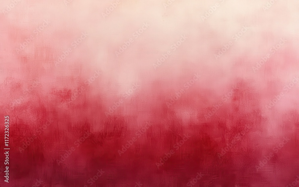 Fototapeta premium A detailed monochromatic background with a smooth gradient transitioning from a deep crimson red at the top to a soft, light rose at the bottom.