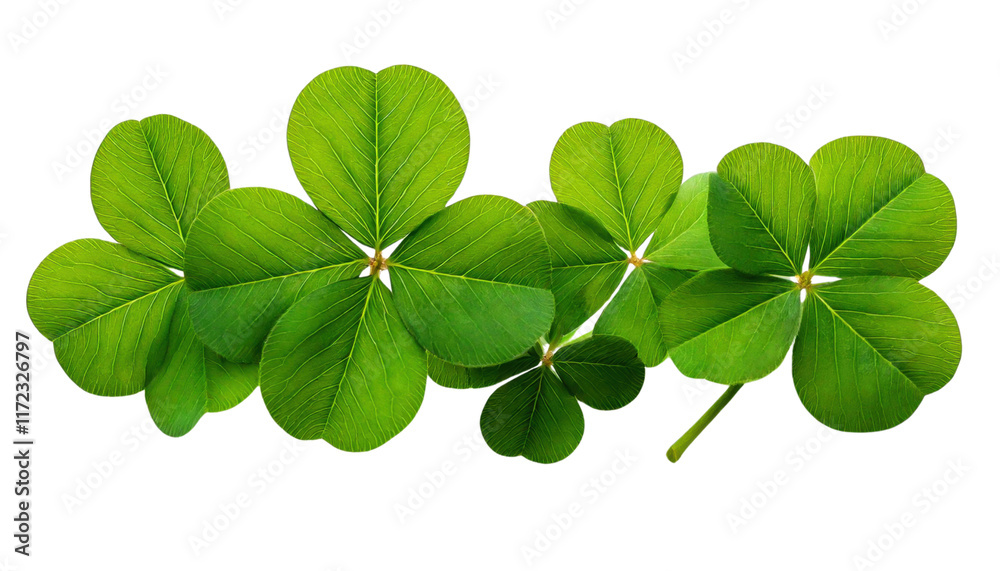 four leaf clover isolated on white background four leaf clover isolated on white background