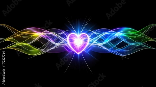 Achieving Your Goals Heart-Centered Improvement Strategies for Personal Development Visual Artistry Digital Design Vibrant Environment Inspirational Concept