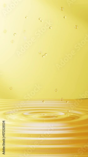 An animation of circular water ripple,3d rendering ,3D rendering