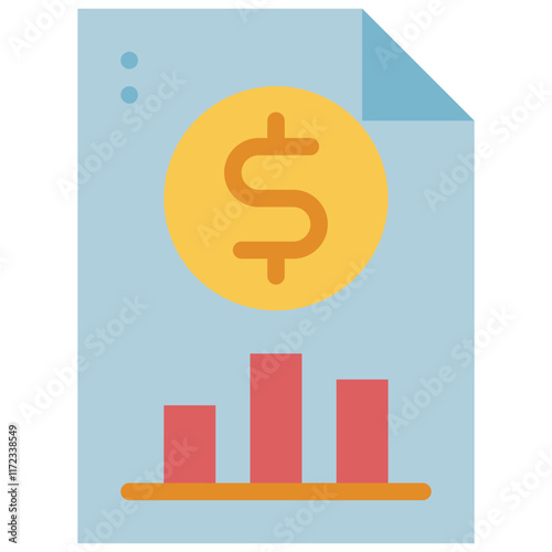 financial flat icon