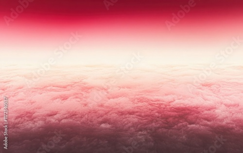 An abstract top-down view of the sky, with a gradient starting from dark crimson to soft blush and fading into pale rose at the bottom. 94f photo