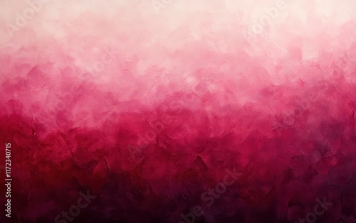 An abstract top-down view of the sky, with a seamless gradient transitioning from a deep ruby red to soft crimson and eventually to a pale pinkish-orange.  photo