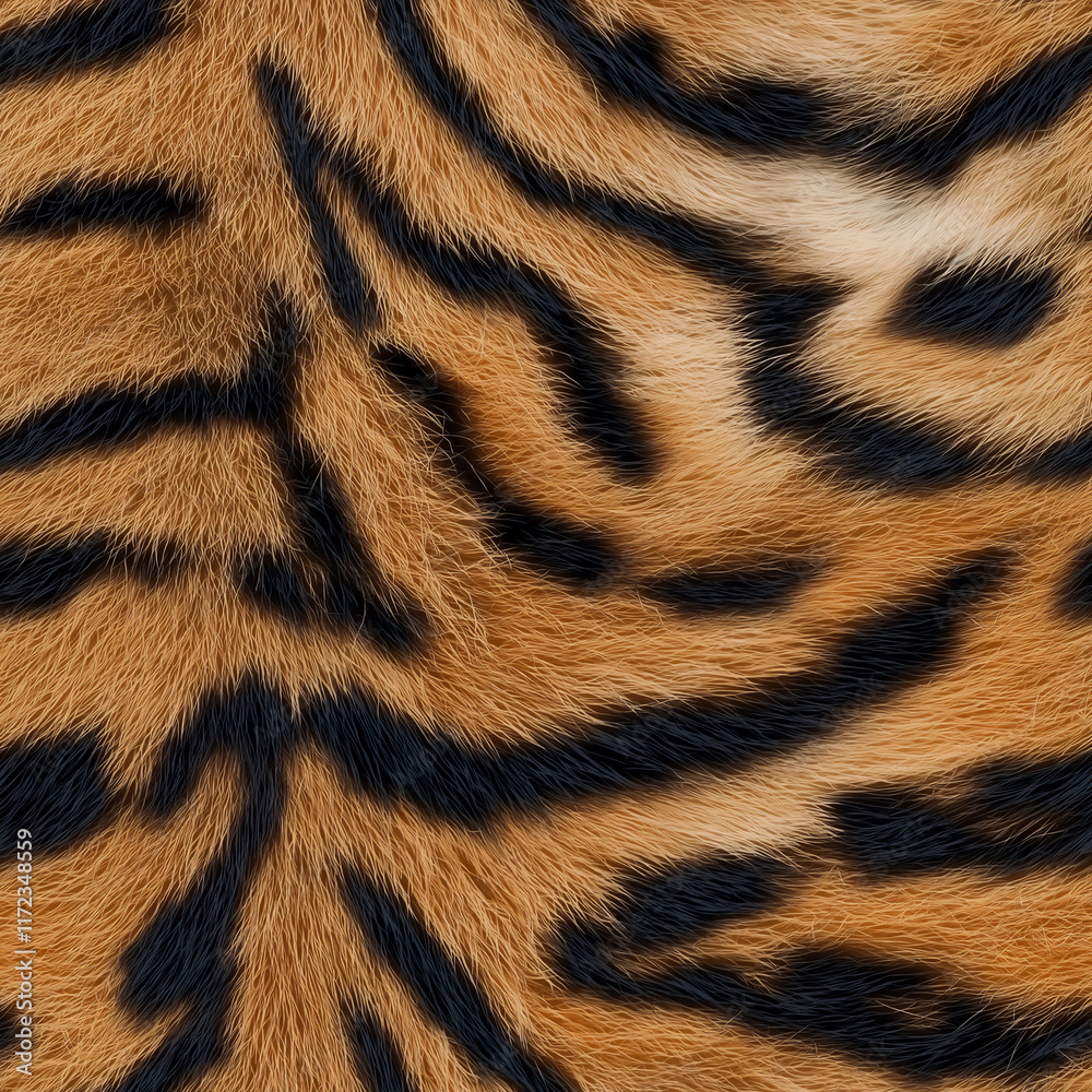 Vivid Tiger Fur Seamless Pattern Vivid Tiger Fur Seamless Pattern