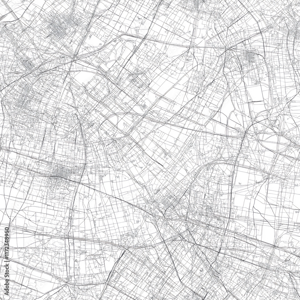 Fototapeta premium White Map Seamless Pattern