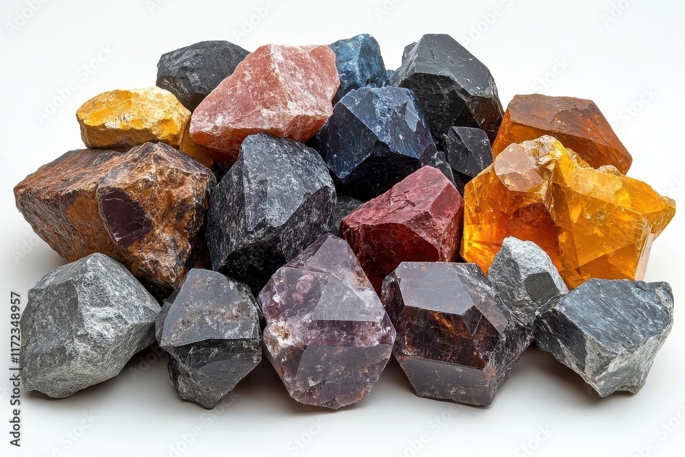 small pile of minerals extracted from a rare earth mine displayed against a neutral background showcasing their unique colors and textures with a focus on the importance of these resources small pile of minerals extracted from a rare earth mine displayed against a neutral background showcasing their unique colors and textures with a focus on the importance of these resources