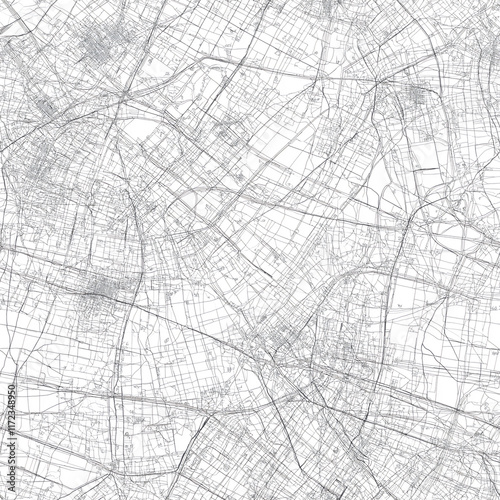 White Map Seamless Pattern