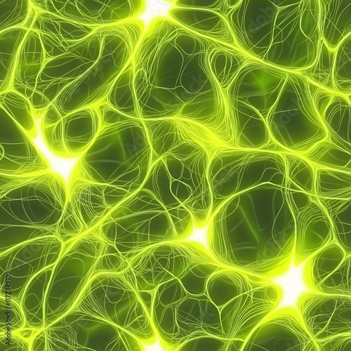 Yellow Energy Seamless Pattern