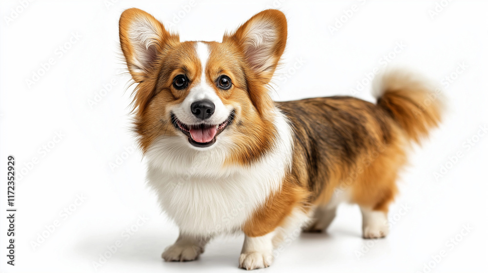 Joyful Pembroke Welsh Corgi Portrait Joyful Pembroke Welsh Corgi Portrait