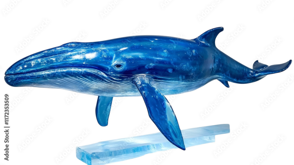 Blue whale isolated on white transparent background Blue whale isolated on white transparent background