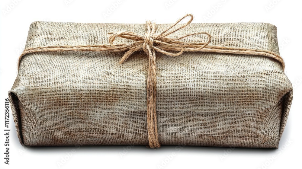 A wrapped gift tied with twine, suggesting a thoughtful present. A wrapped gift tied with twine, suggesting a thoughtful present.