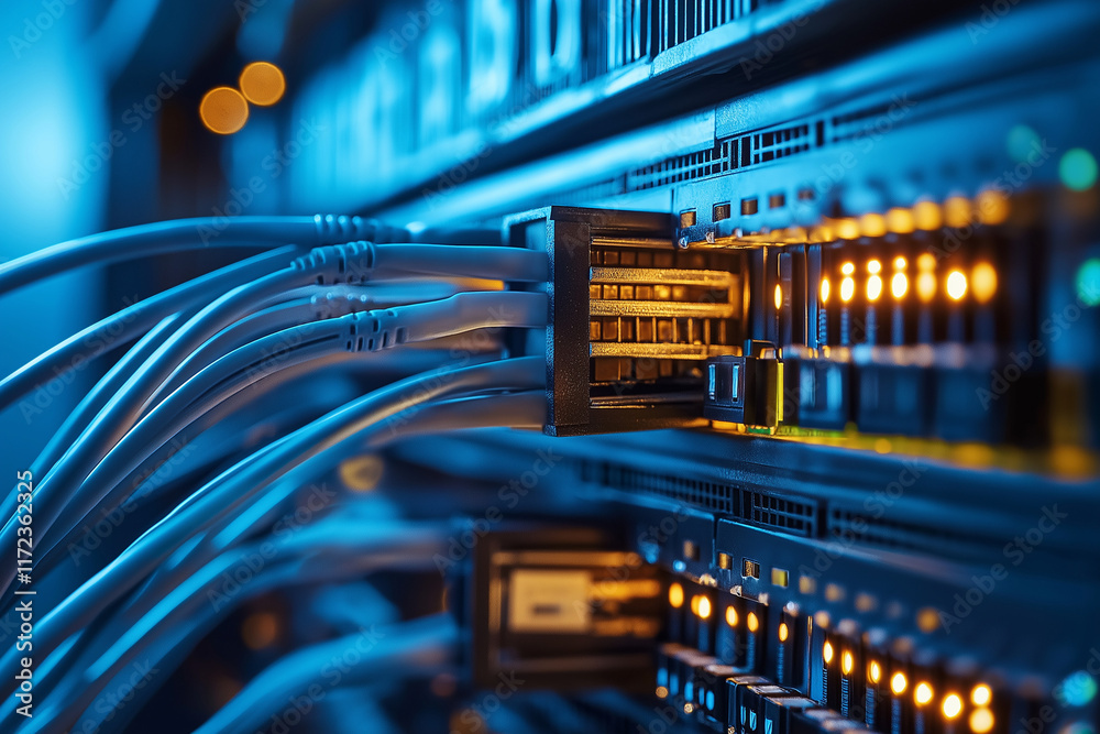 Naklejka premium Technology connection background