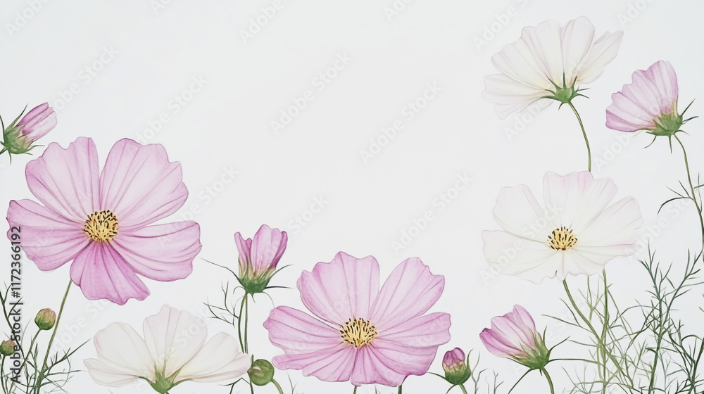 Elegant wedding invitation card background vector. Minimal hand painted watercolor botanical flowers texture template background. Design for wedding, vip cover, poster, rsvp moderncard.Valentine's Day Elegant wedding invitation card background vector. Minimal hand painted watercolor botanical flowers texture template background. Design for wedding, vip cover, poster, rsvp moderncard.Valentine's Day
