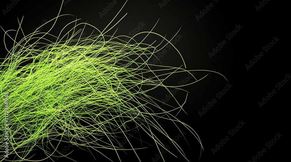 Abstract Green Lines on Dark Background for Creative Designs Abstract Green Lines on Dark Background for Creative Designs