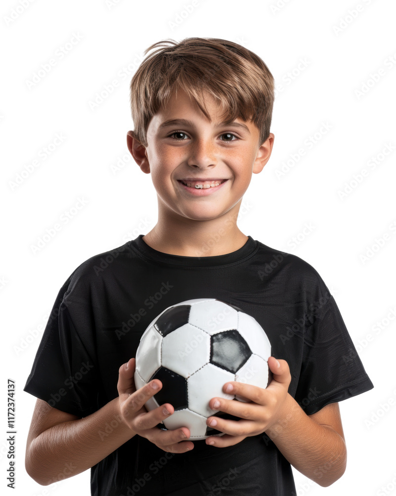 Cute child holding a ball Isolated on transparent background Cute child holding a ball Isolated on transparent background