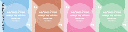 Colorful Vector Social Media Quote Post Template - Editable and Trendy Design for Instagram, Facebook, and Pinterest | Vibrant Quote Graphics for Marketing, Branding, and Creative Content Creation