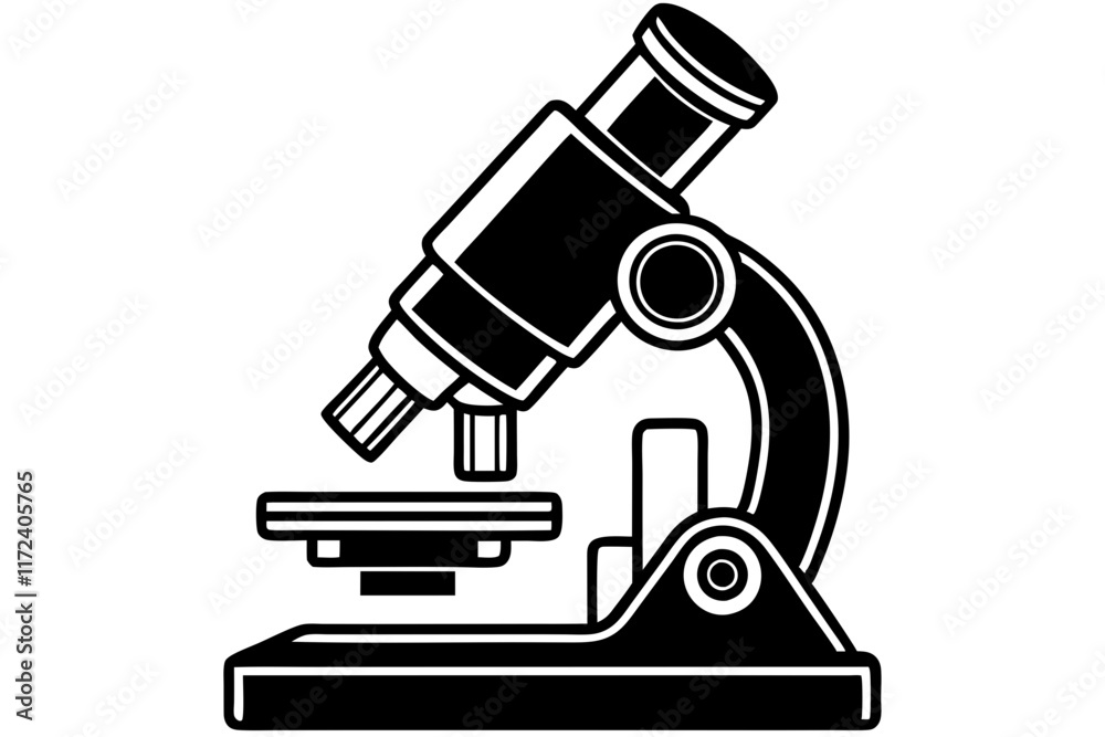 Microscope isolated on white background Microscope isolated on white background